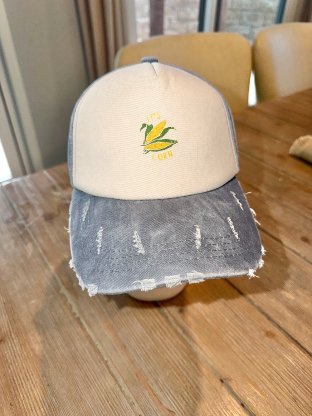 Blue/Grey 'It's Corn' Trucker Hat